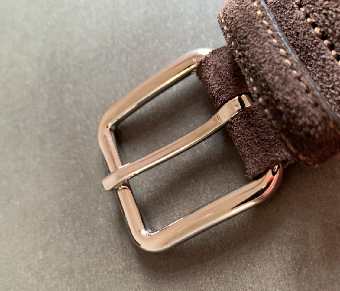 La Ceinture Tressée Cuir Novare, Velours/Suede