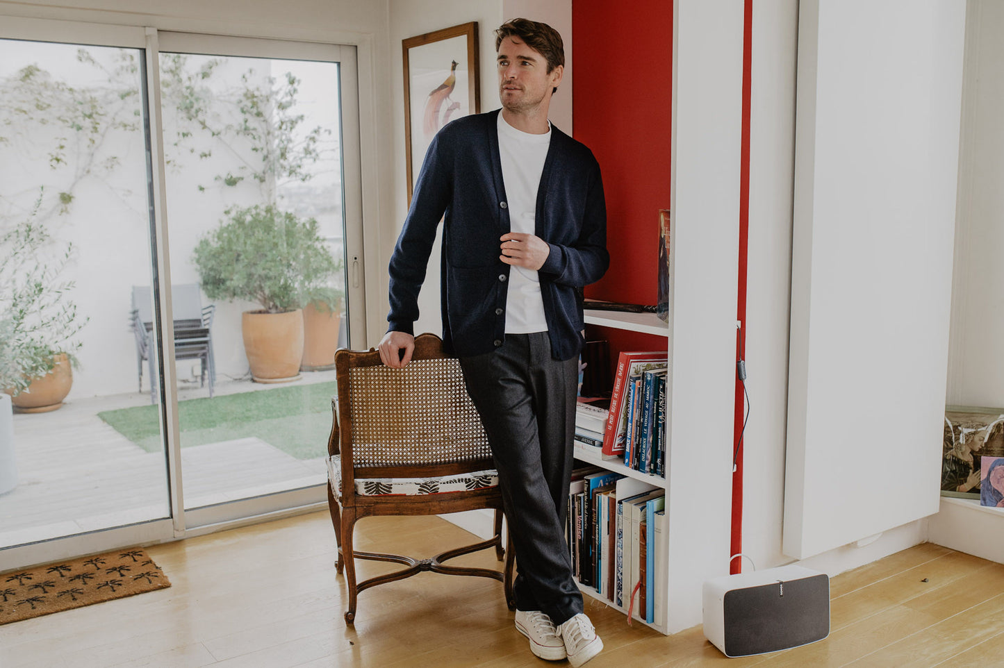 Le Cardigan Mérinos Homme