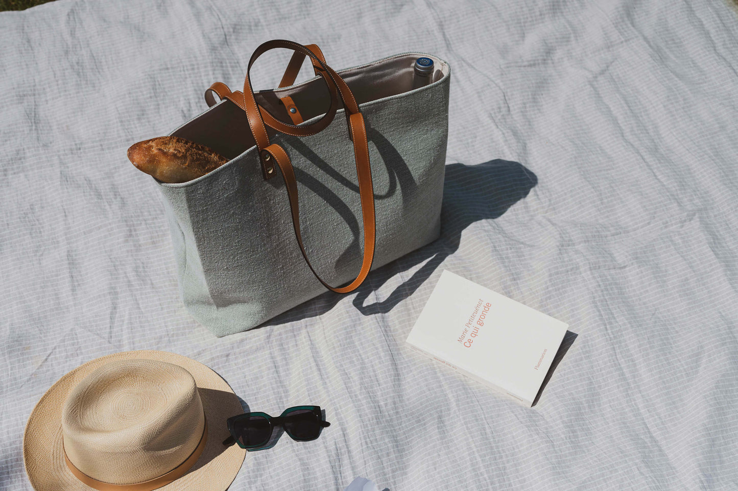 Le Sac Cabas Cuir & Lin