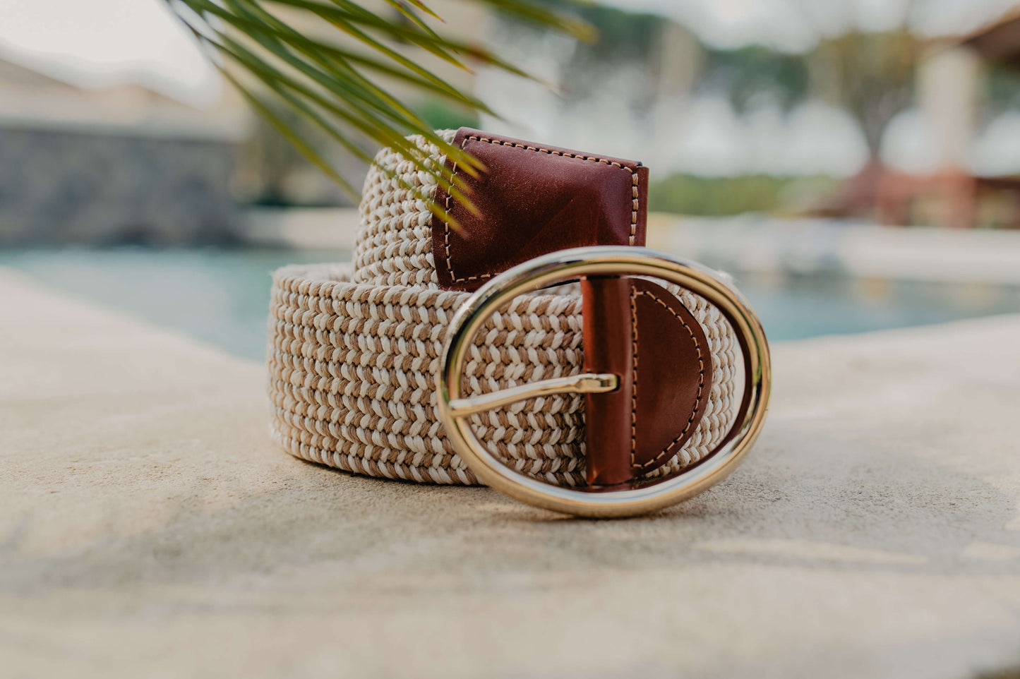 La Ceinture Tressée Lin Bellagio