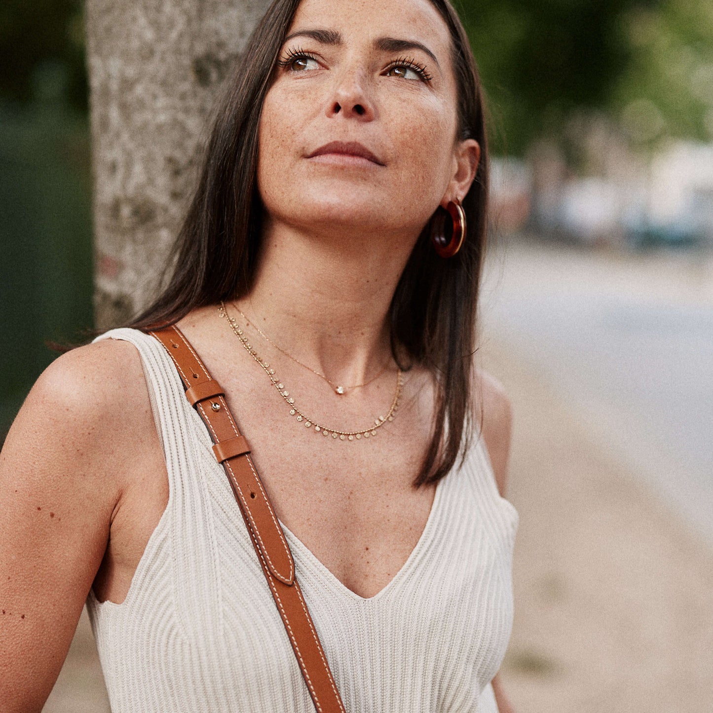 Le Bergame - Crossbody Cuir & Lin