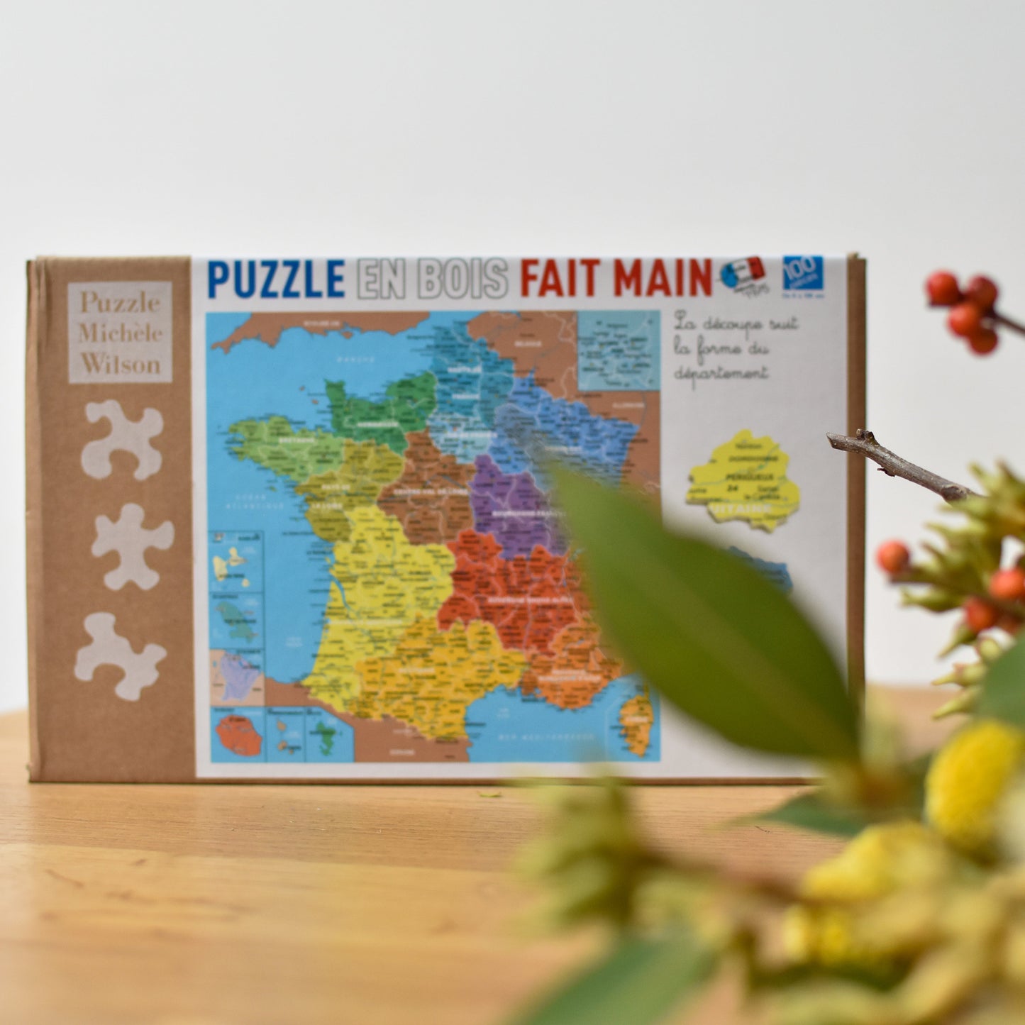Puzzle Michèle Wilson - Carte de France des Départements