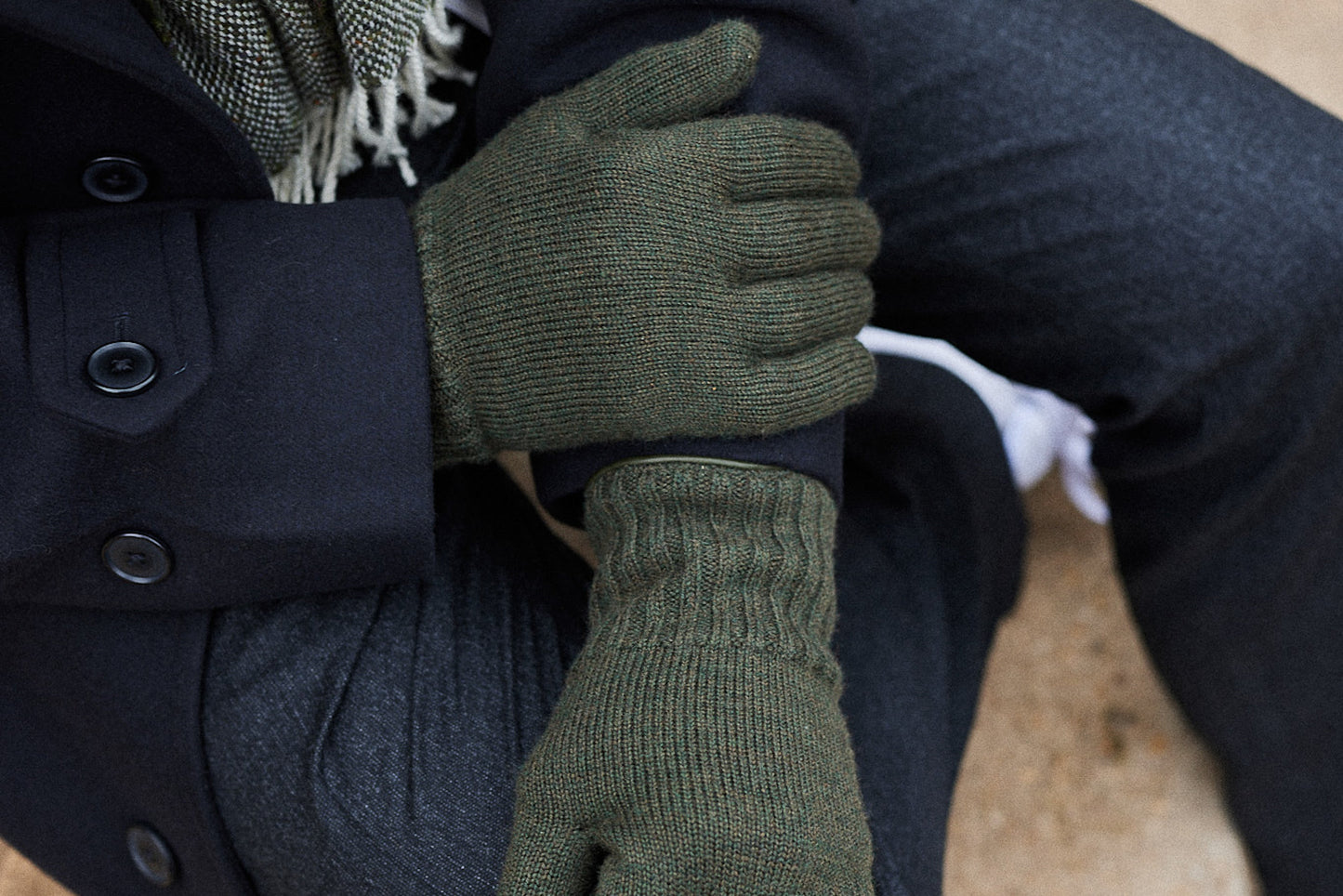 Les Gants Cachemire & Laine Homme