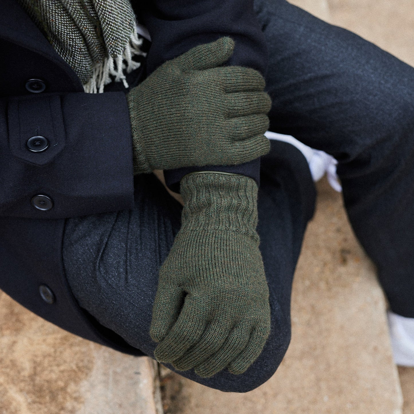 Les Gants Cachemire & Laine Homme