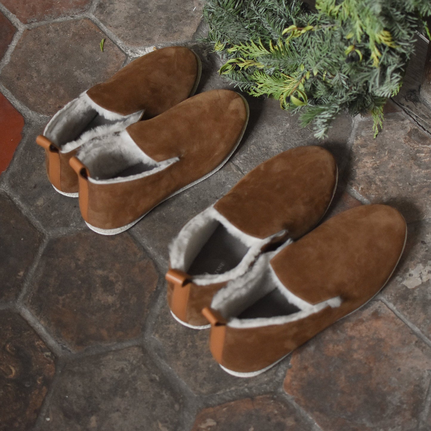 Charentaise Tcha - Cuir Nubuck Homme