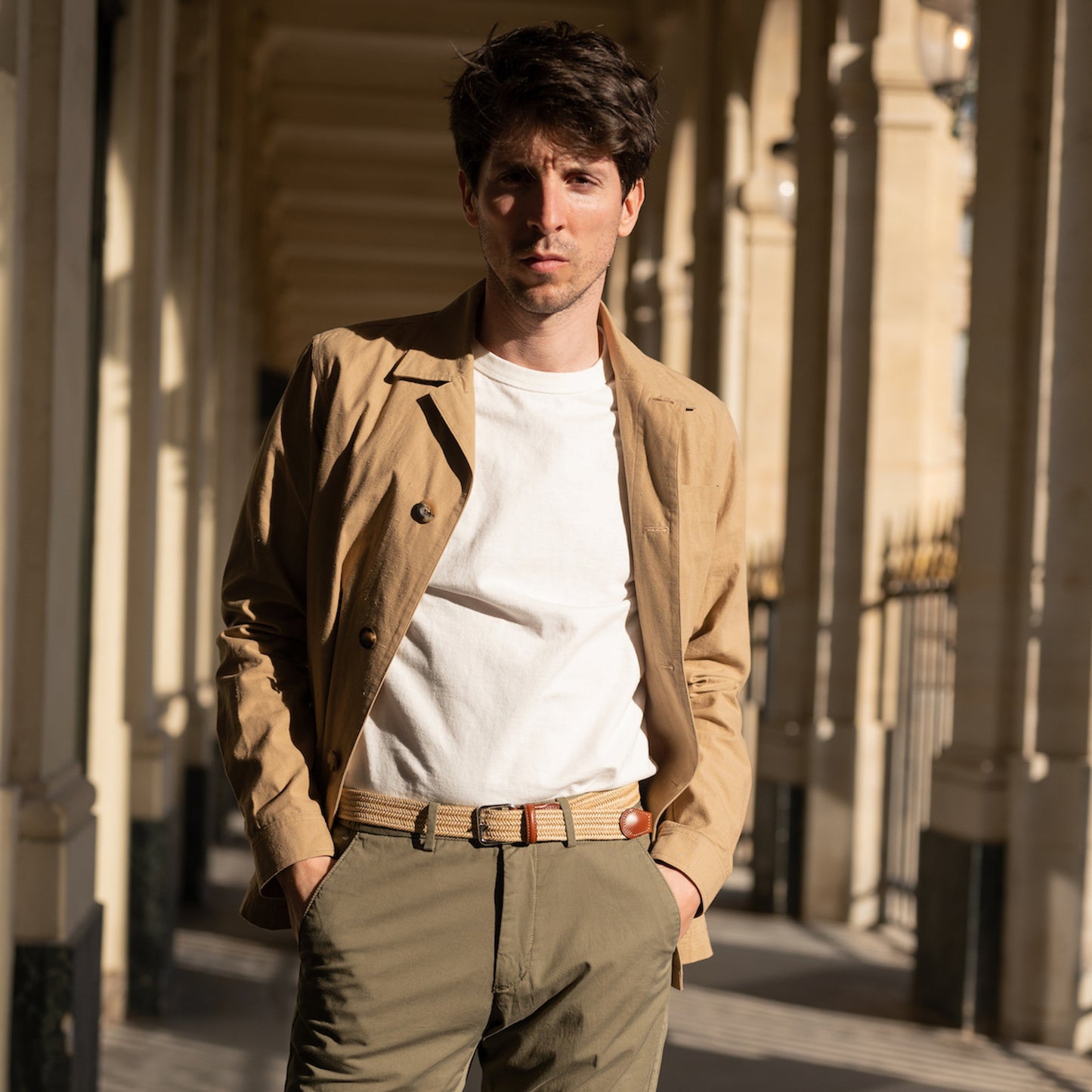 La Ceinture Tressée Lin Alzo