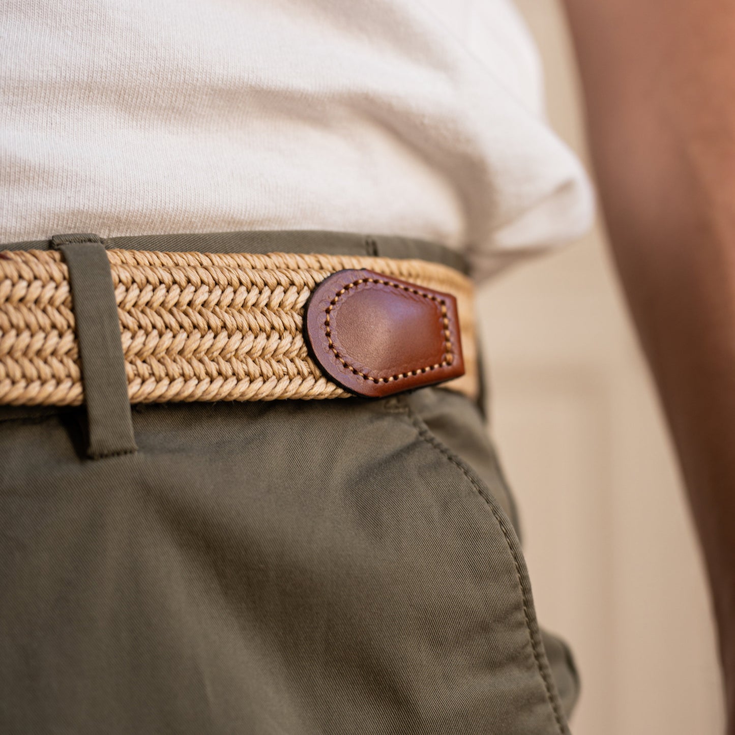La Ceinture Tressée Lin Alzo