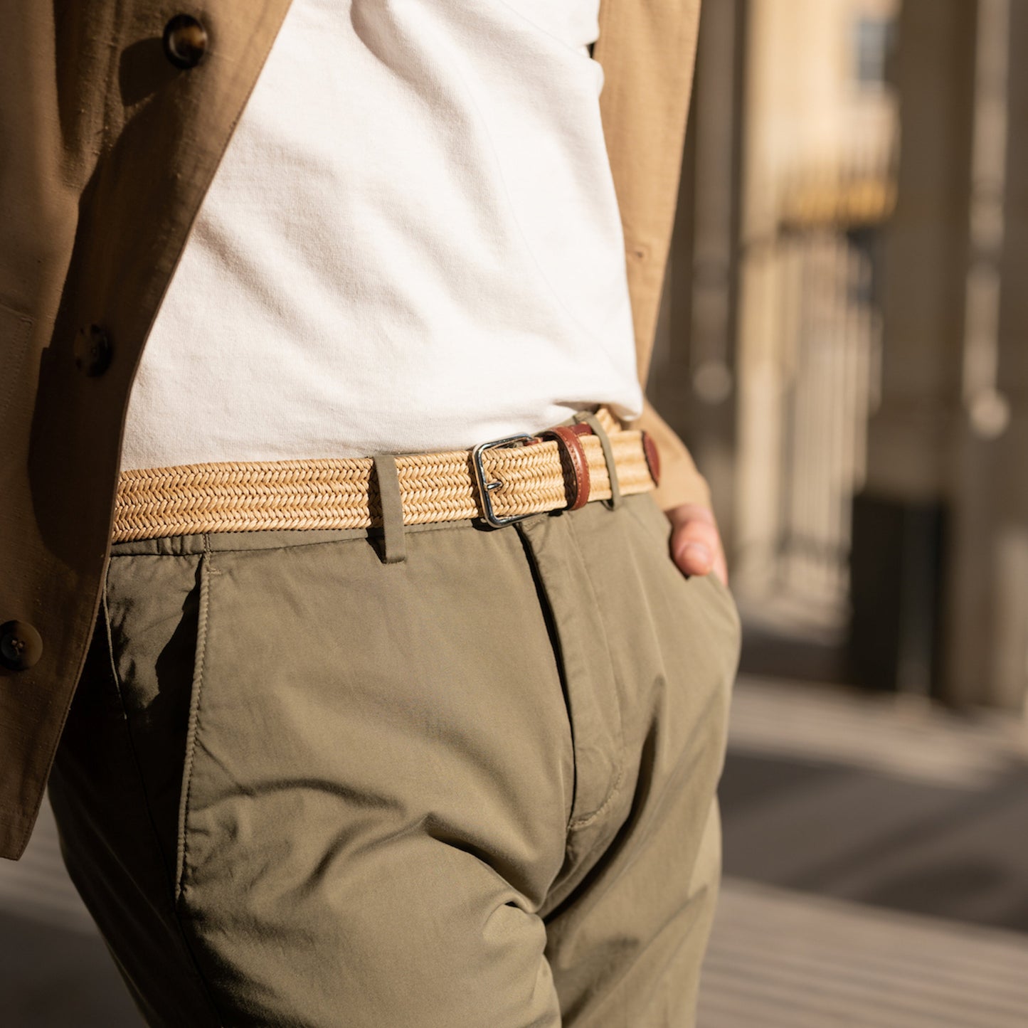 La Ceinture Tressée Lin Alzo