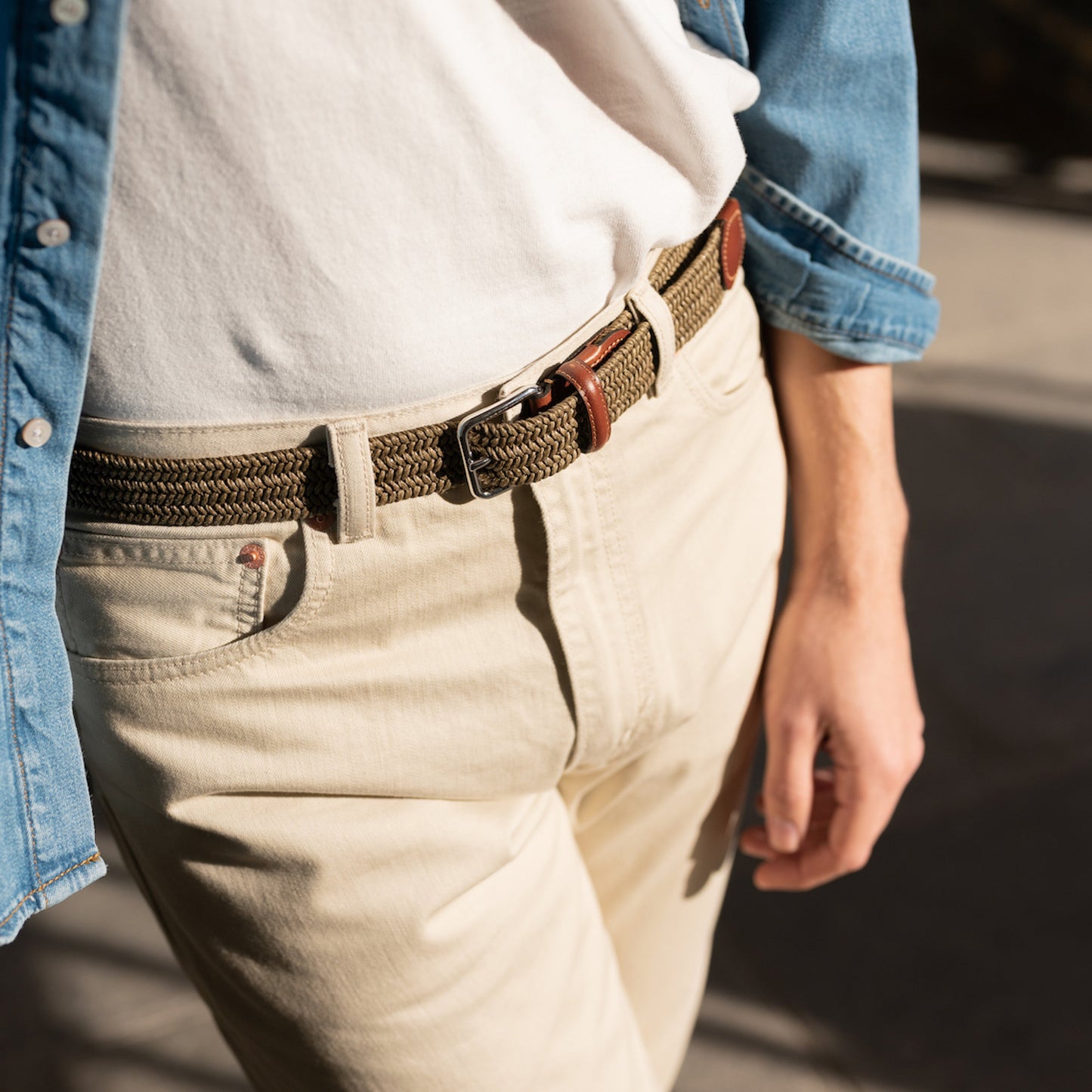 La Ceinture Tressée Lin Alzo