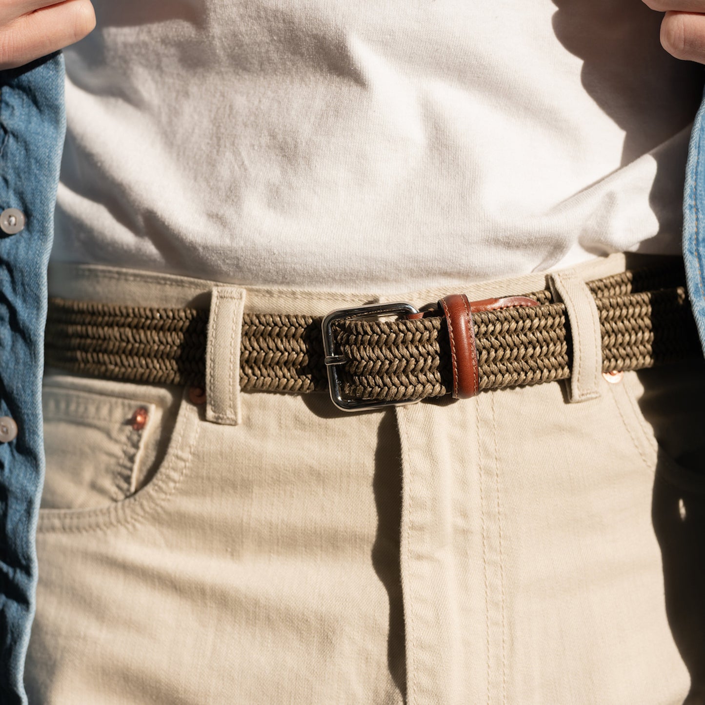 La Ceinture Tressée Lin Alzo