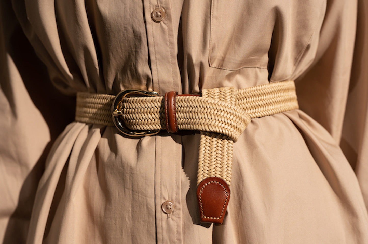 La Ceinture Tressée Lin Stresa