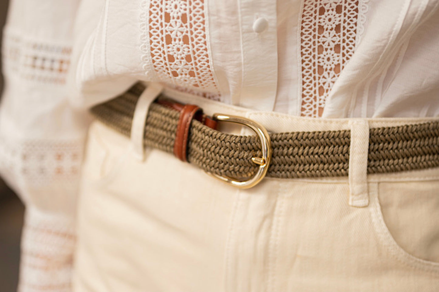 La Ceinture Tressée Lin Stresa