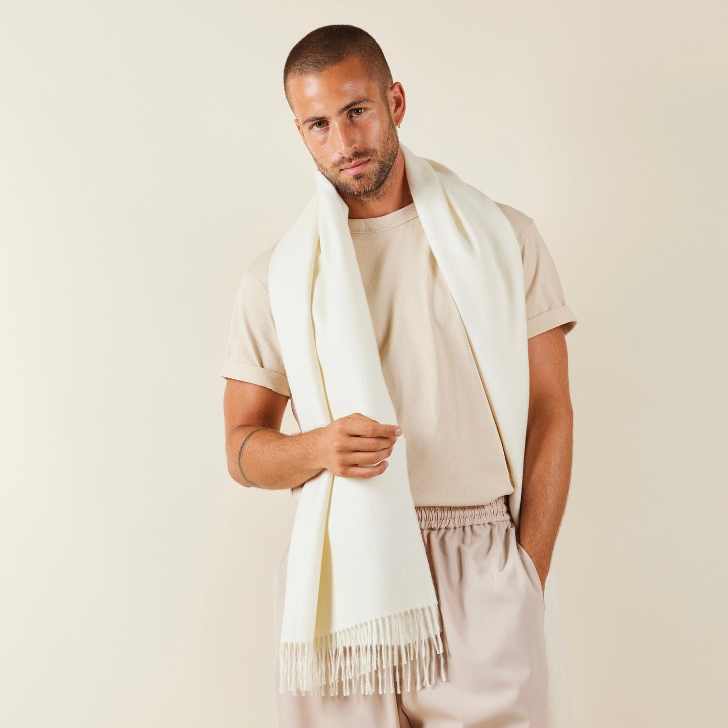 L'Echarpe Atalaya Oversize - Laine Baby Alpaga