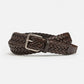 La Ceinture Tressée Cuir Novare, Velours/Suede
