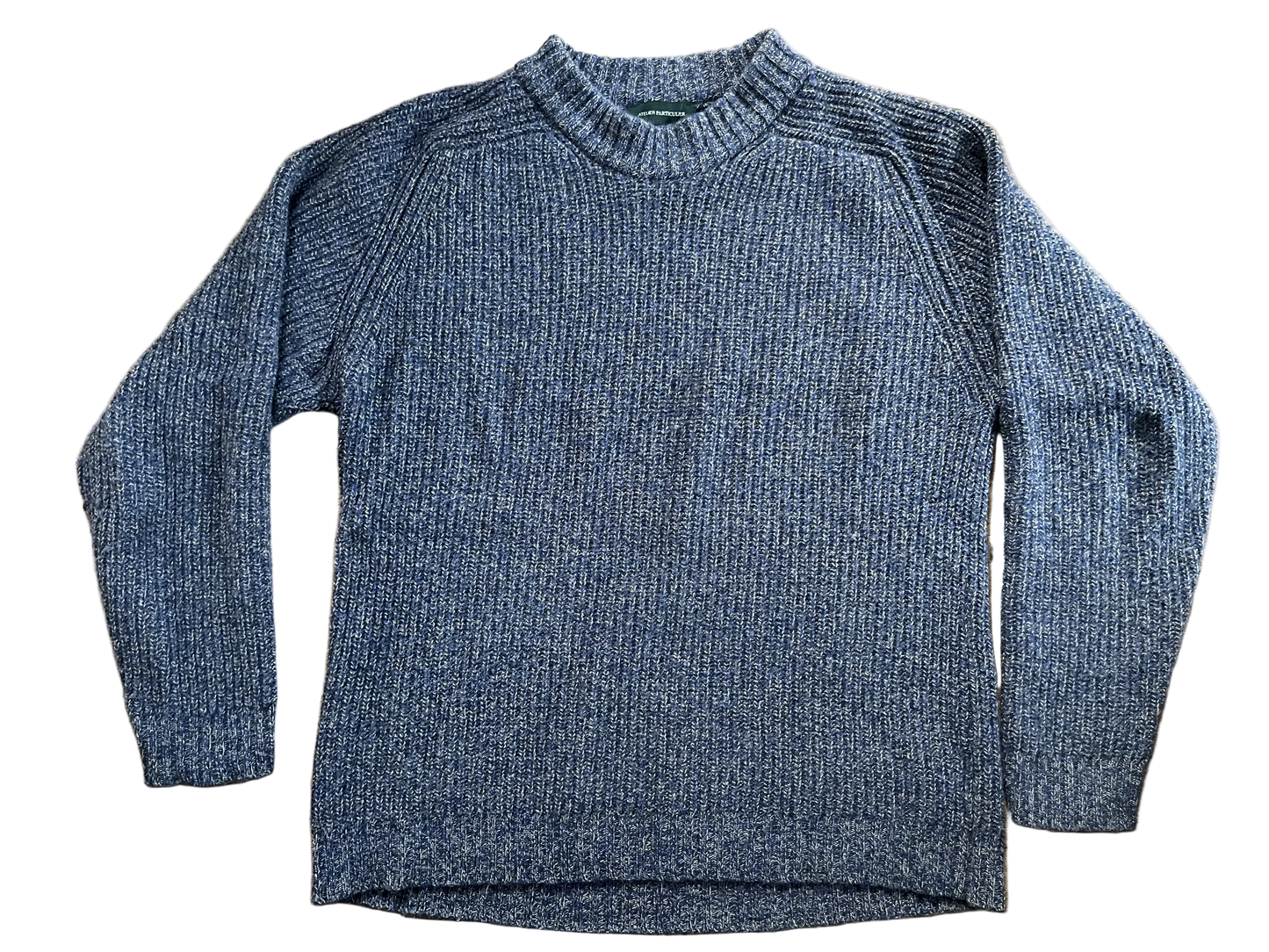 Le Pull Baby Alpaga & Mérinos Veren Mouliné Bleu / XL