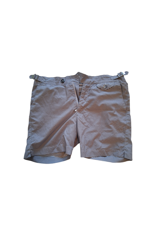 Maillot de bain seersucker homme bleu