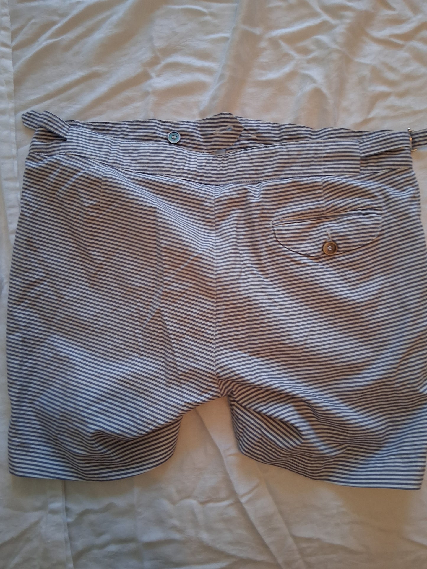 Maillot de bain seersucker homme bleu