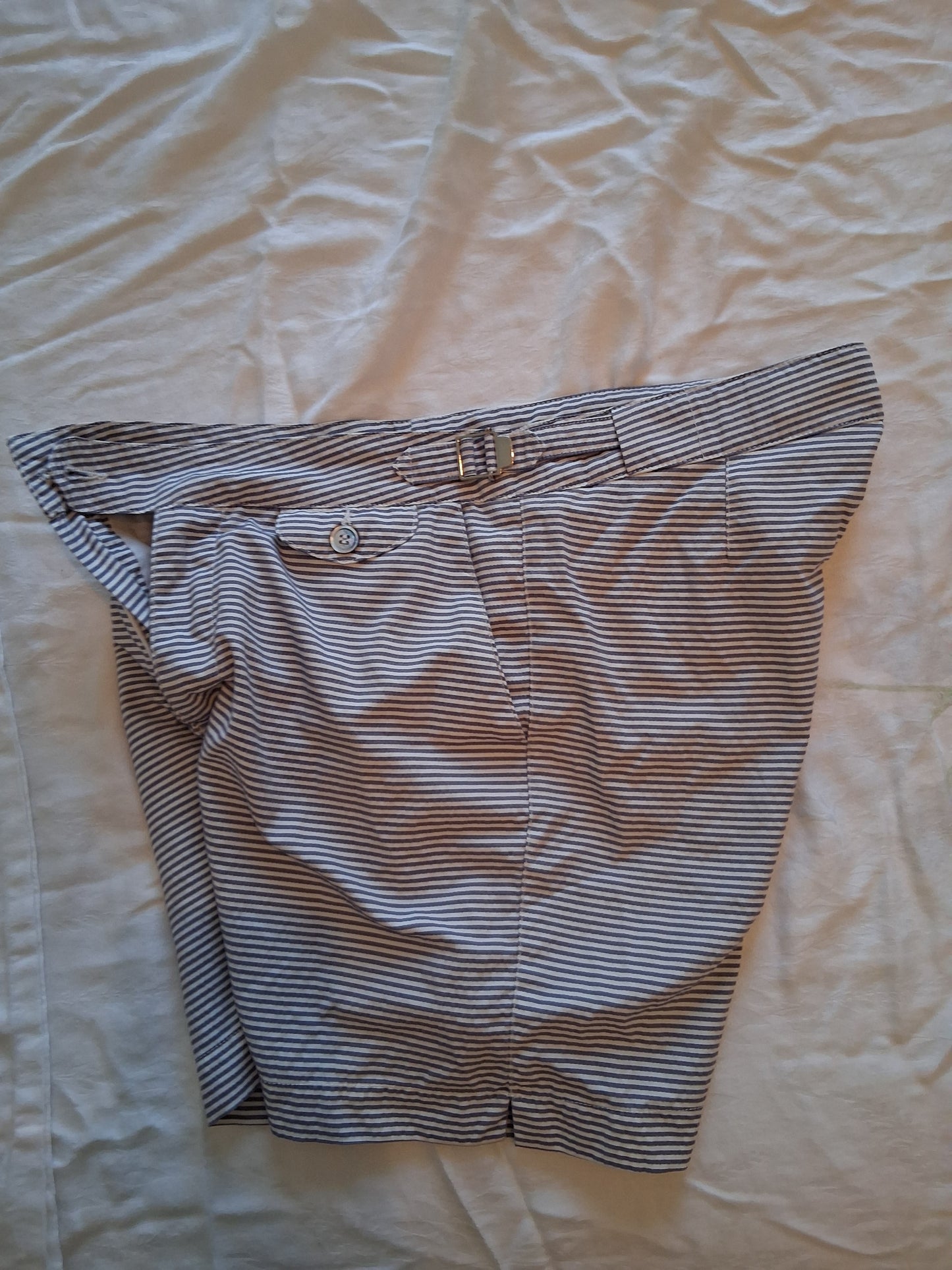 Maillot de bain seersucker homme bleu
