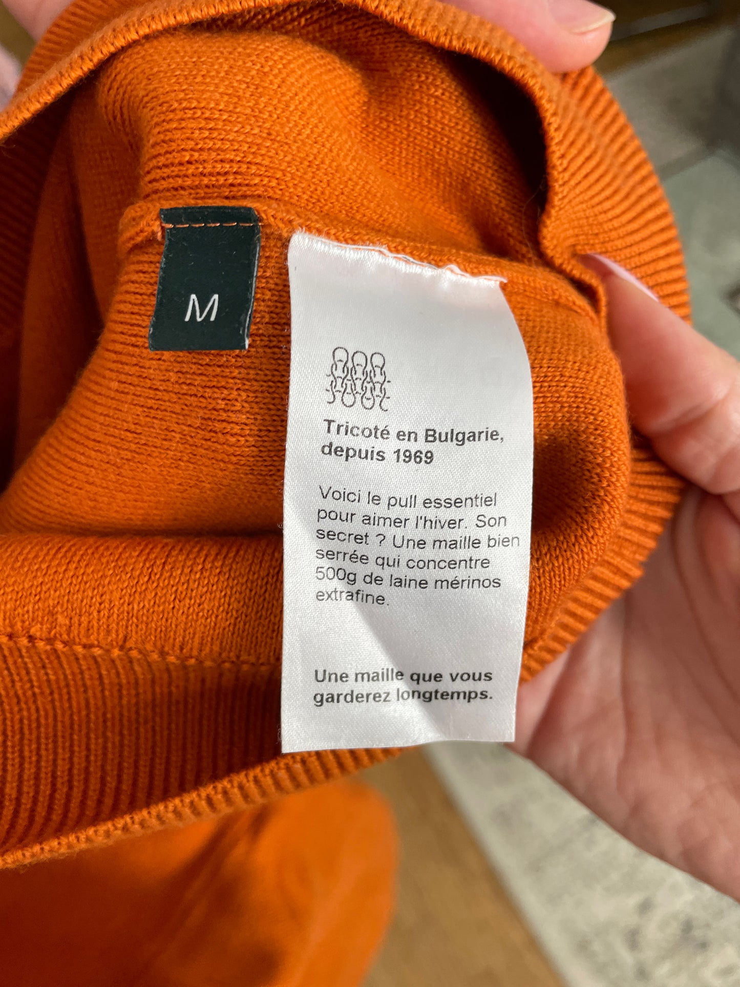 Le Pull Mérinos Interlock Homme