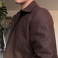 Le Blouson Laine Shetland Chocolat / S
