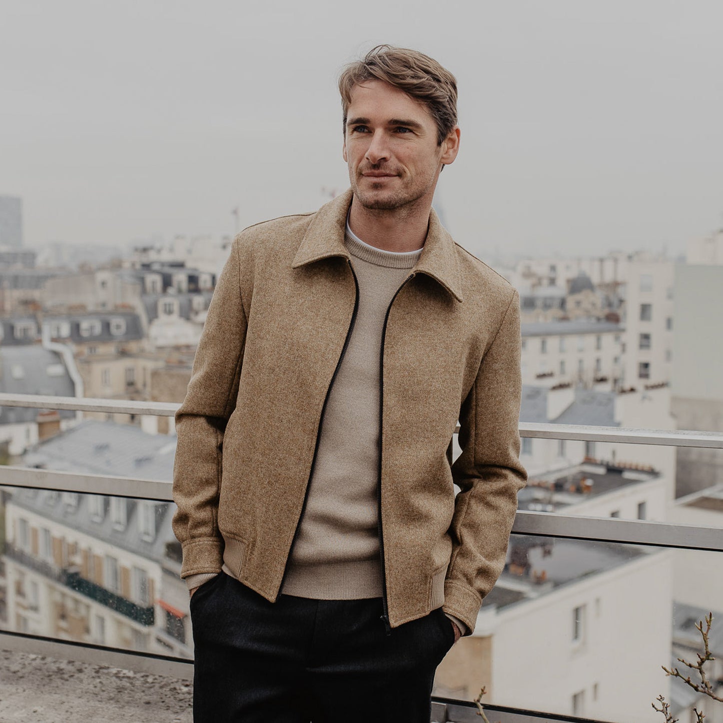 Le Blouson Laine Shetland