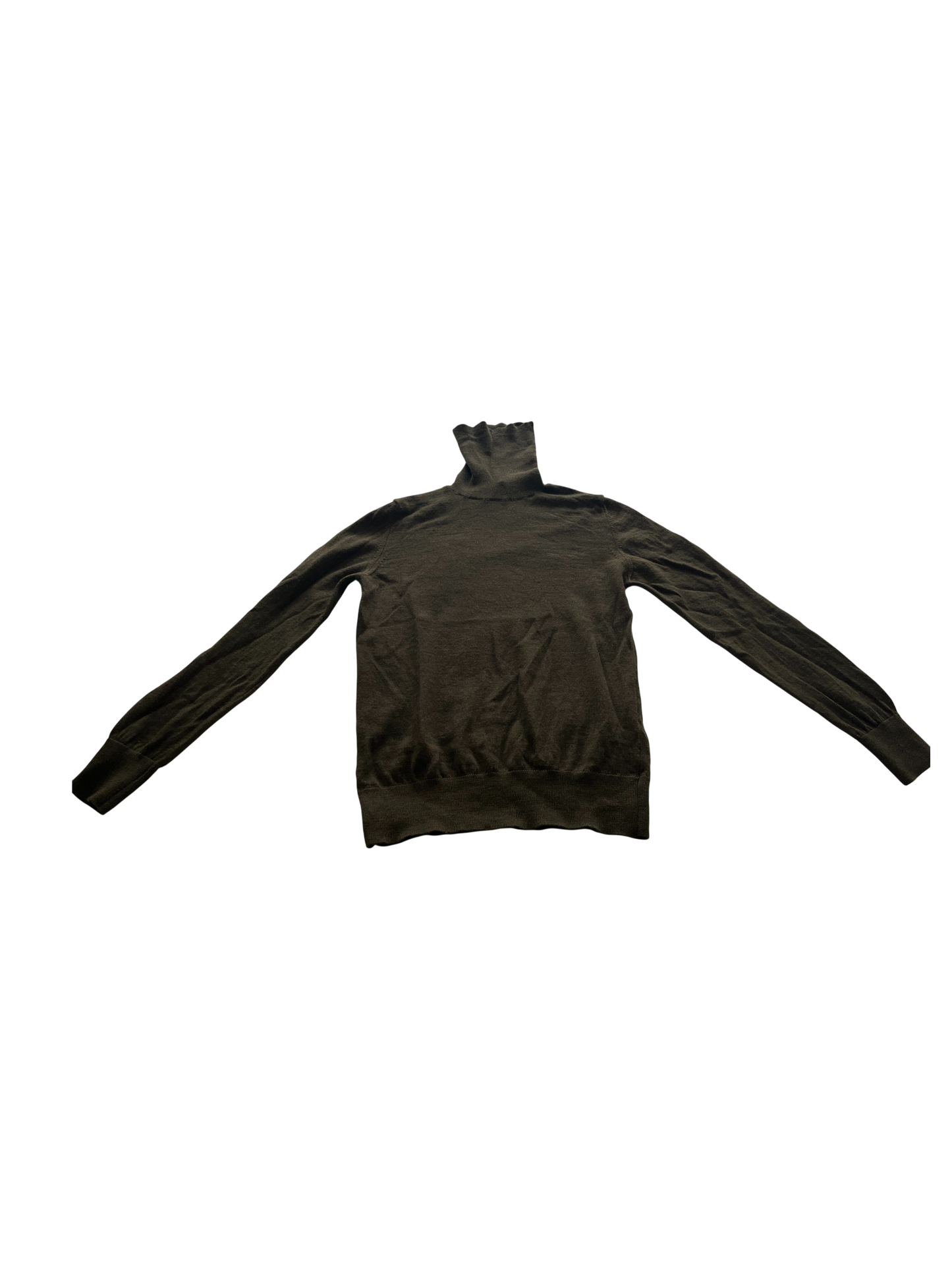 Le Col Roulé Mérinos Interlock Sliven Vert Kaki / S