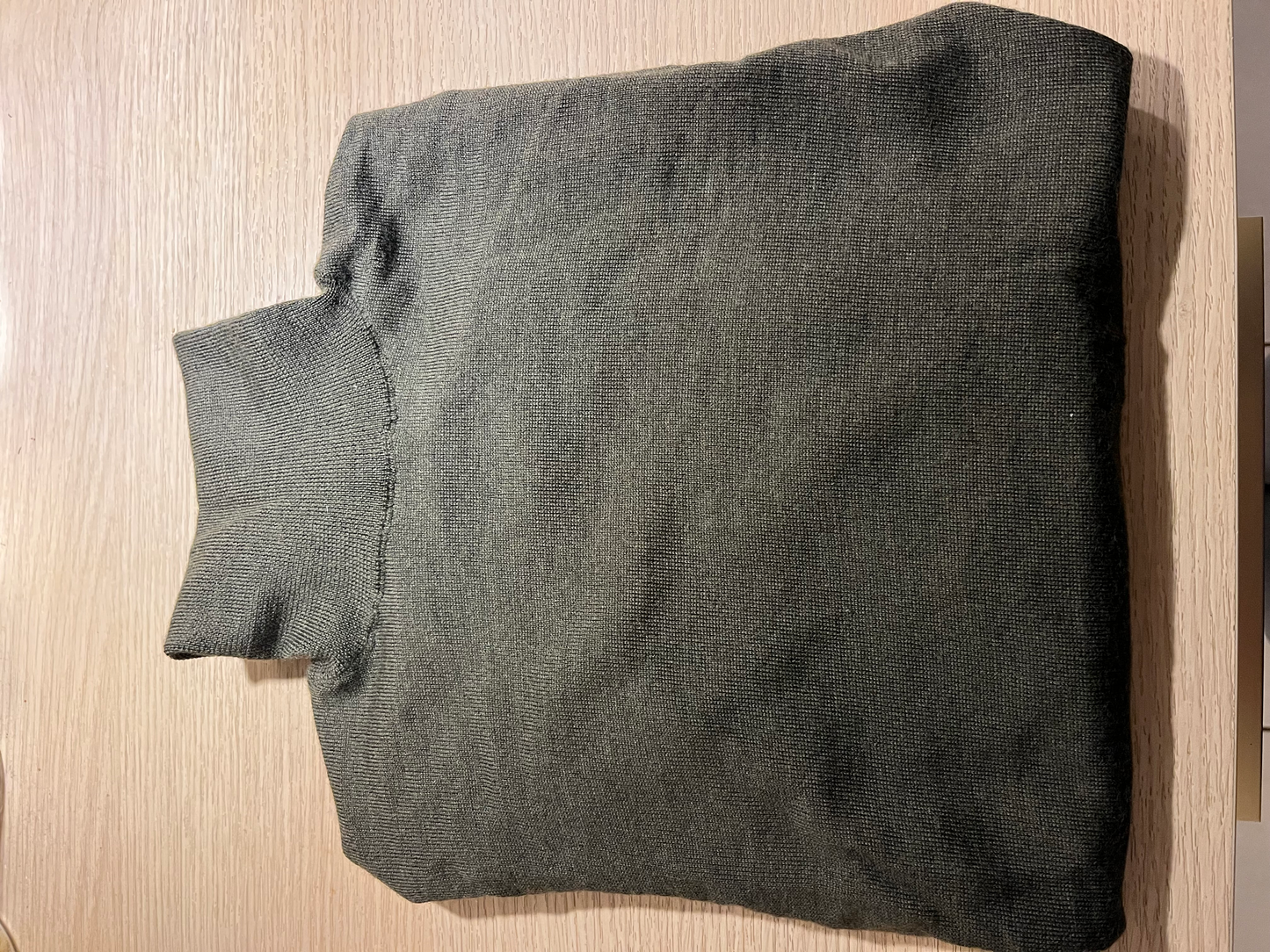 Le Col Roulé Mérinos Interlock Sliven Vert Kaki / S