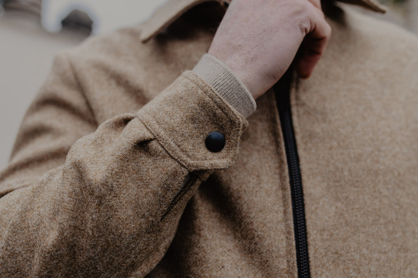 Blouson laine schetland