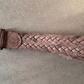 La Ceinture Tressée Cuir Novare, Velours/Suede