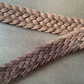La Ceinture Tressée Cuir Novare, Velours/Suede