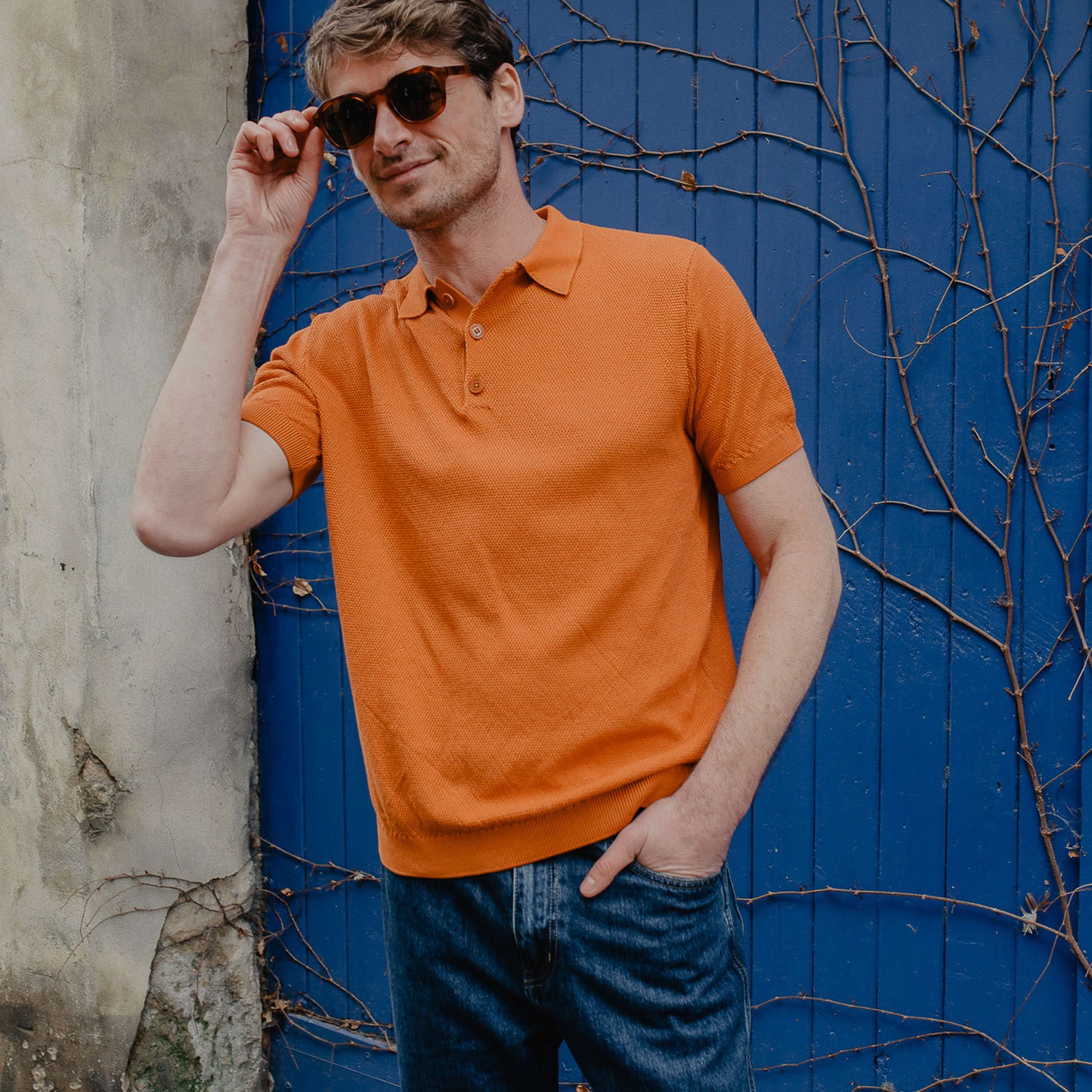 Le Polo Tricot Coton GOTS Homme