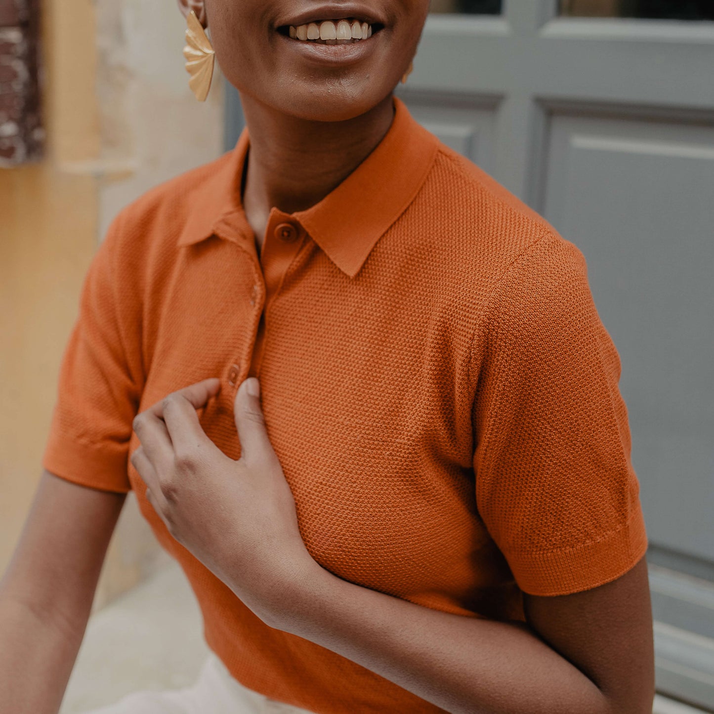 Le Polo Tricot Coton GOTS Femme
