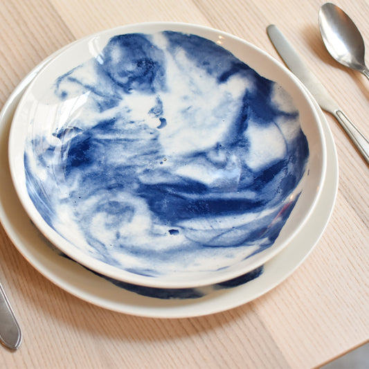 1882 Ltd - Assiette creuse Indigo Storm