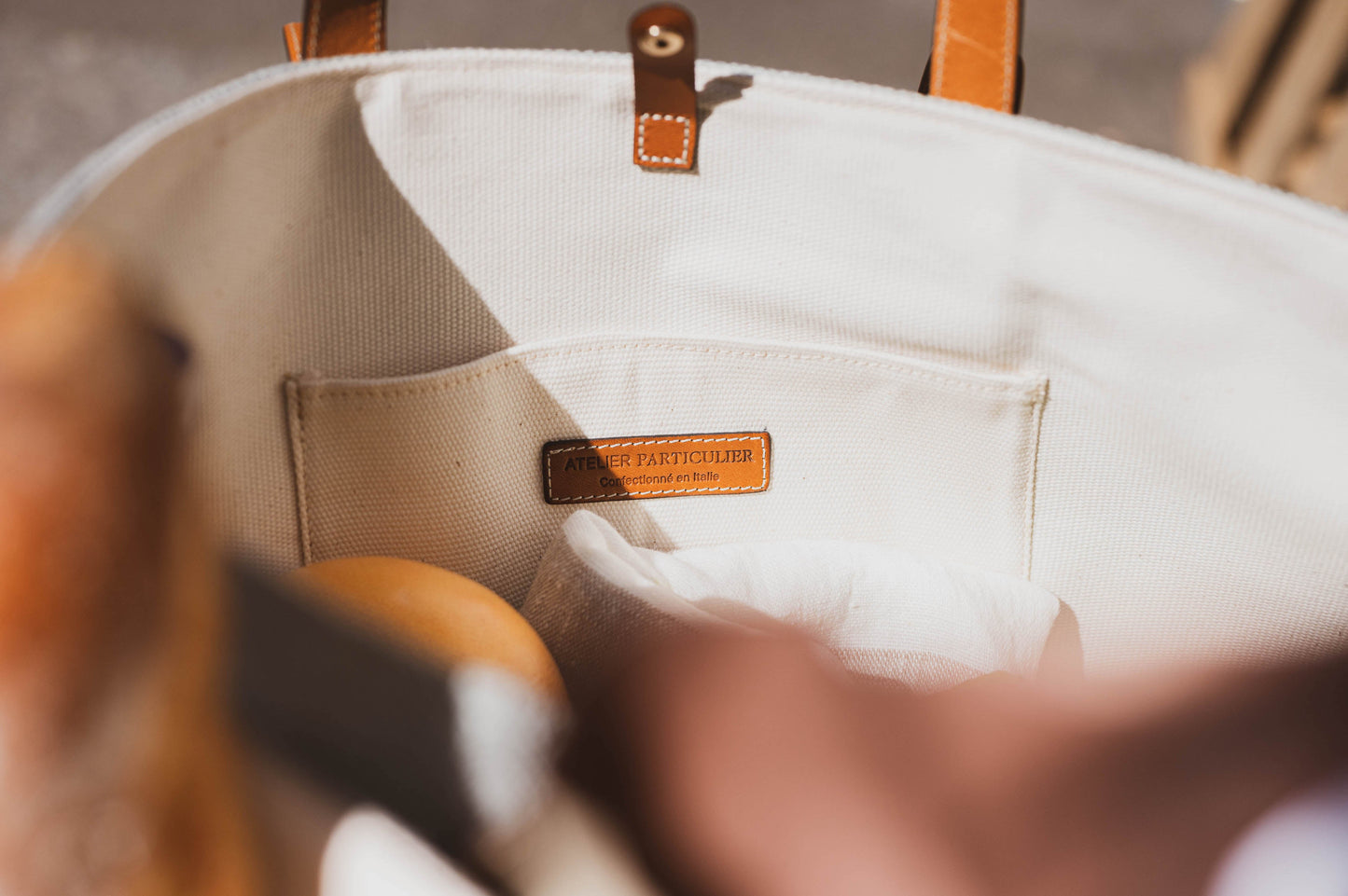 Le Sac Cabas Cuir & Lin
