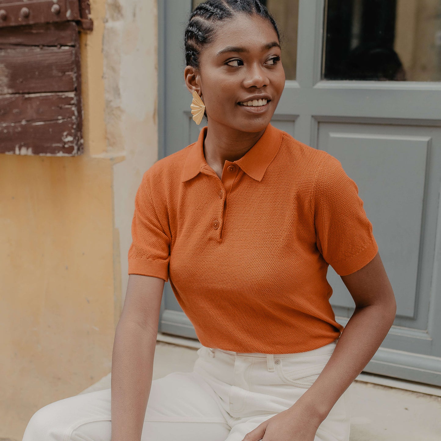Le Polo Tricot Coton GOTS Femme