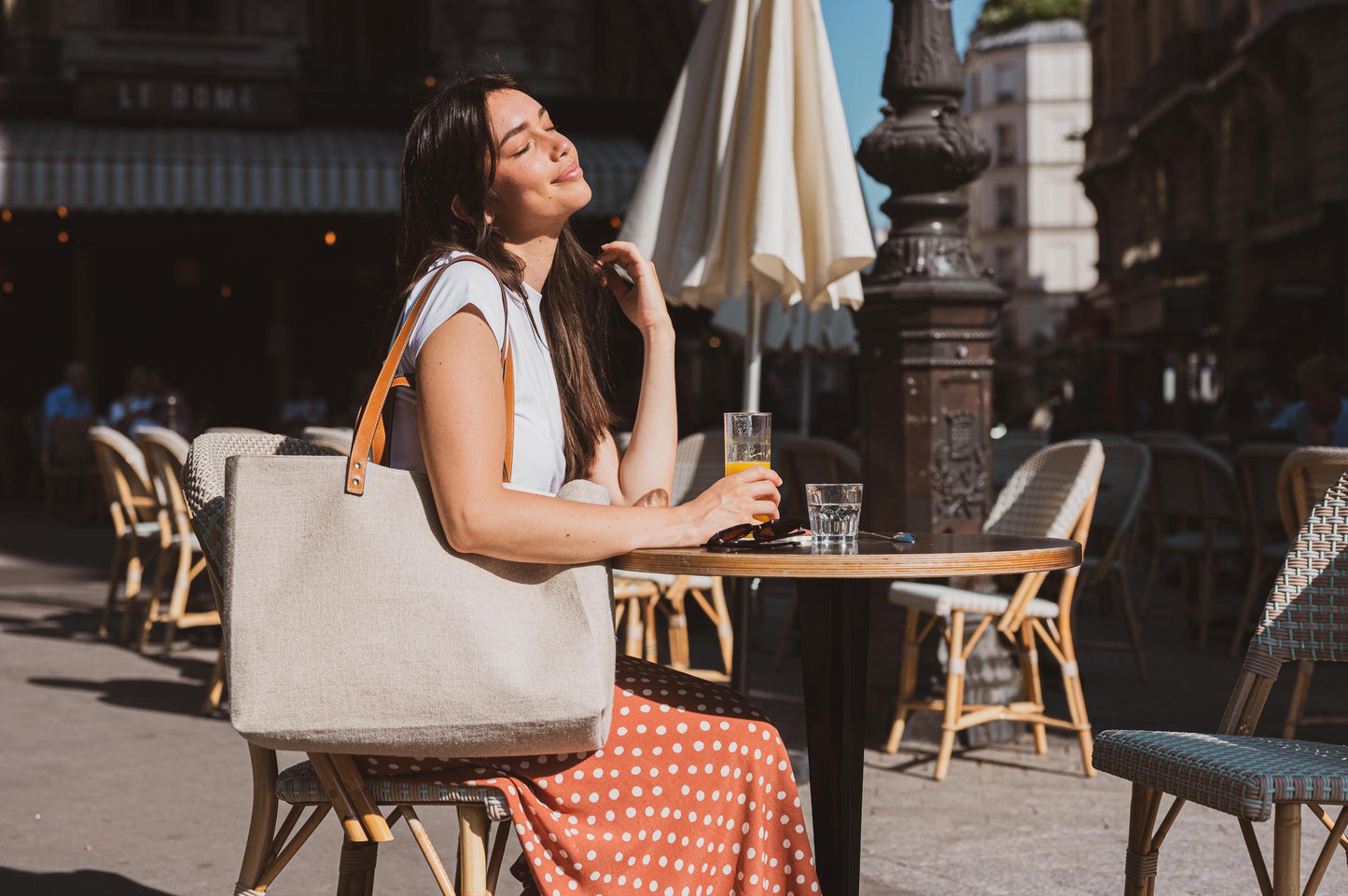 Le Sac Cabas Cuir & Lin