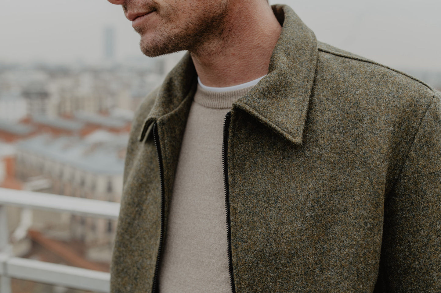 Le Blouson Laine Shetland