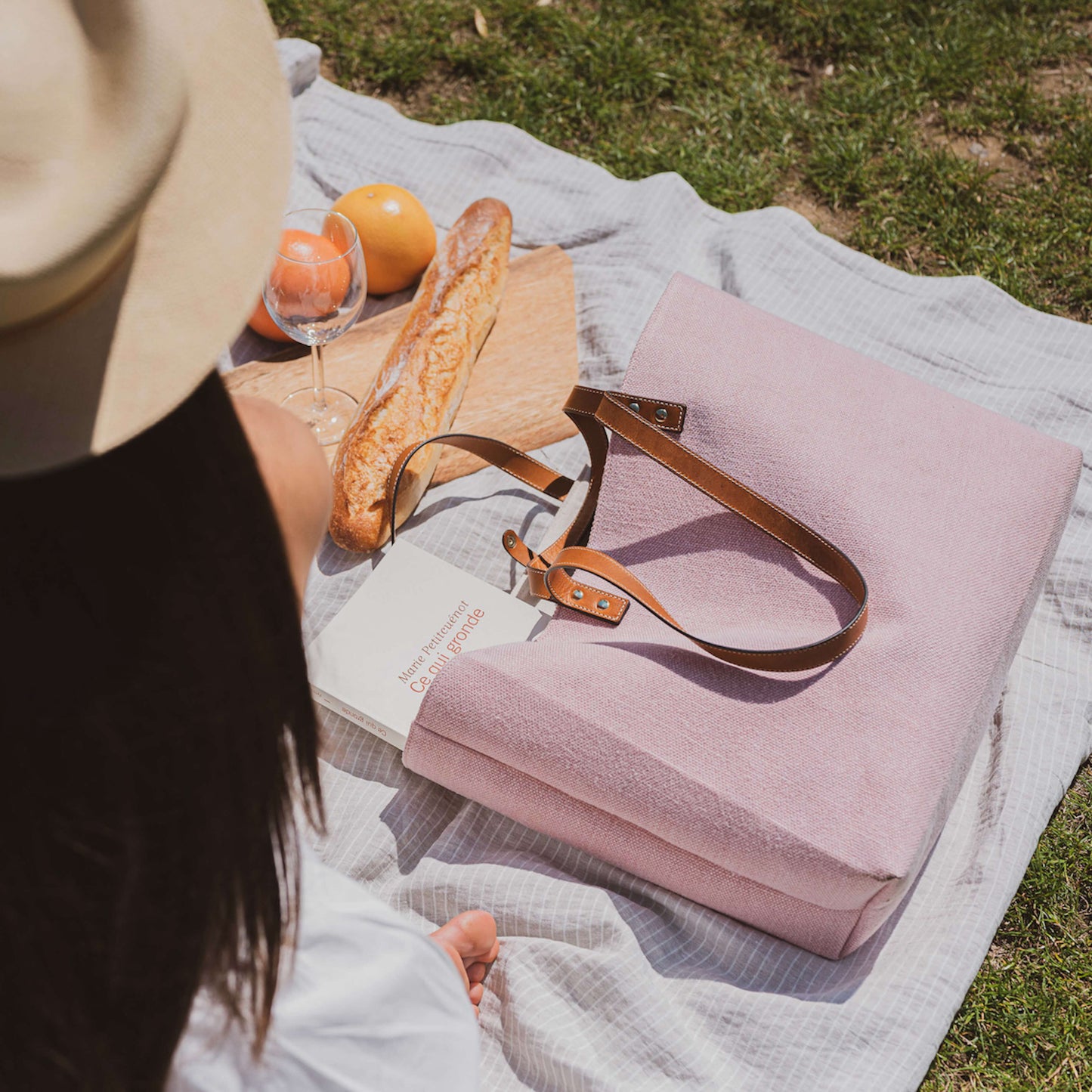 Le Sac Cabas Cuir & Lin
