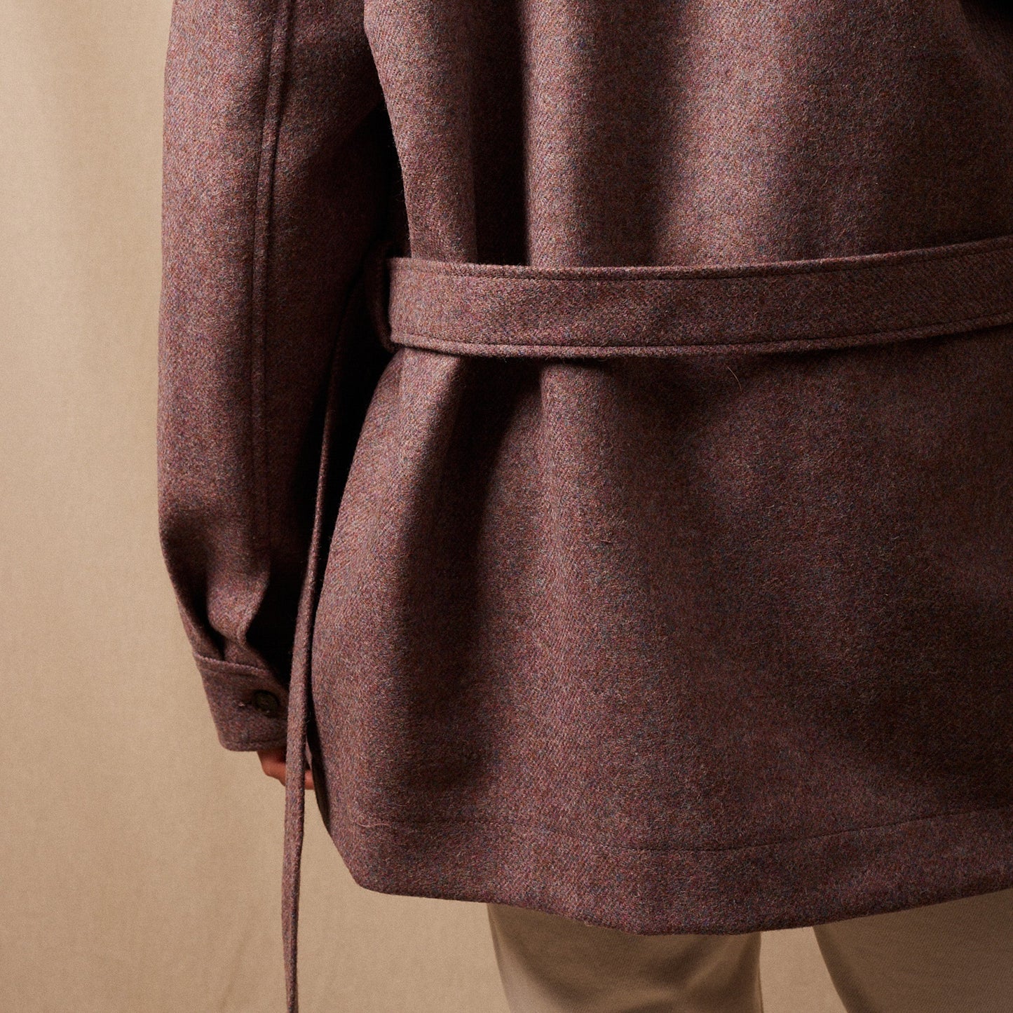 La Veste Saharienne Laine Shetland