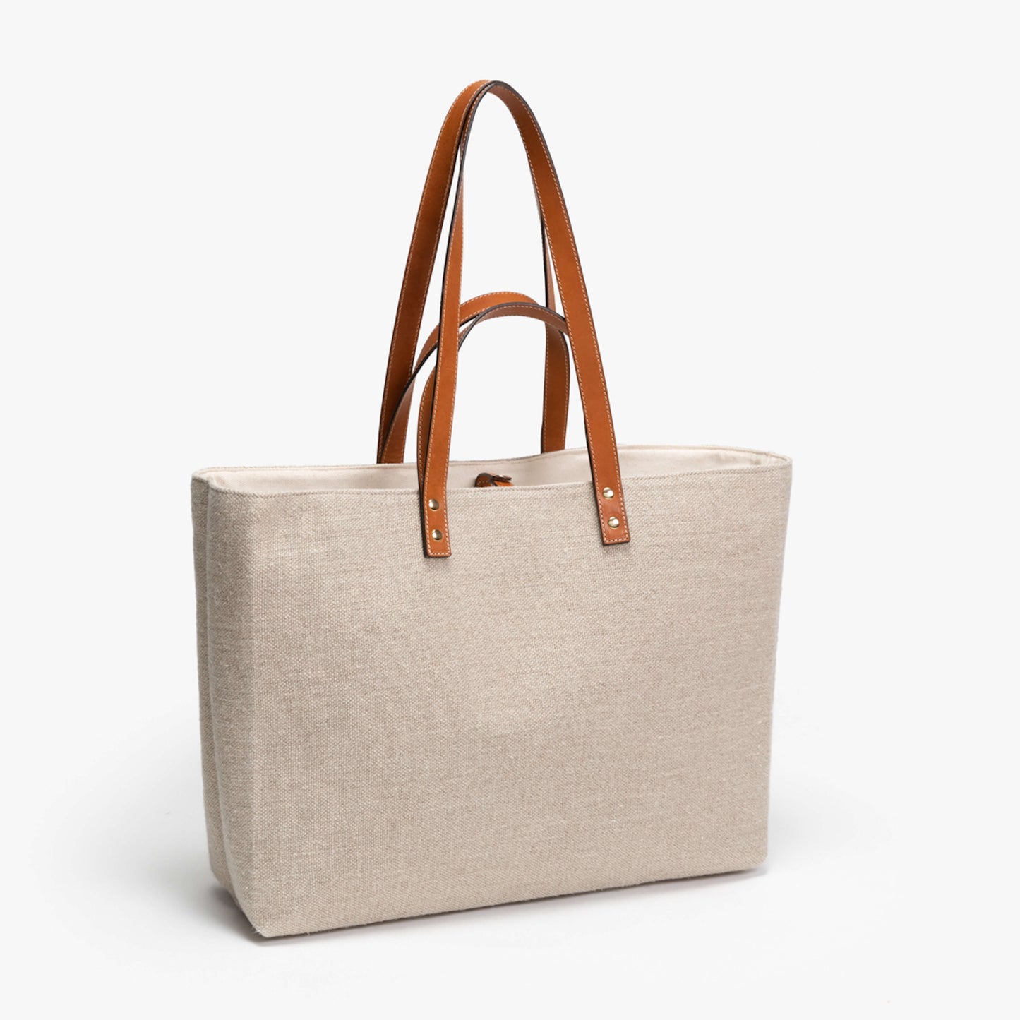 Le Sac Cabas Cuir & Lin