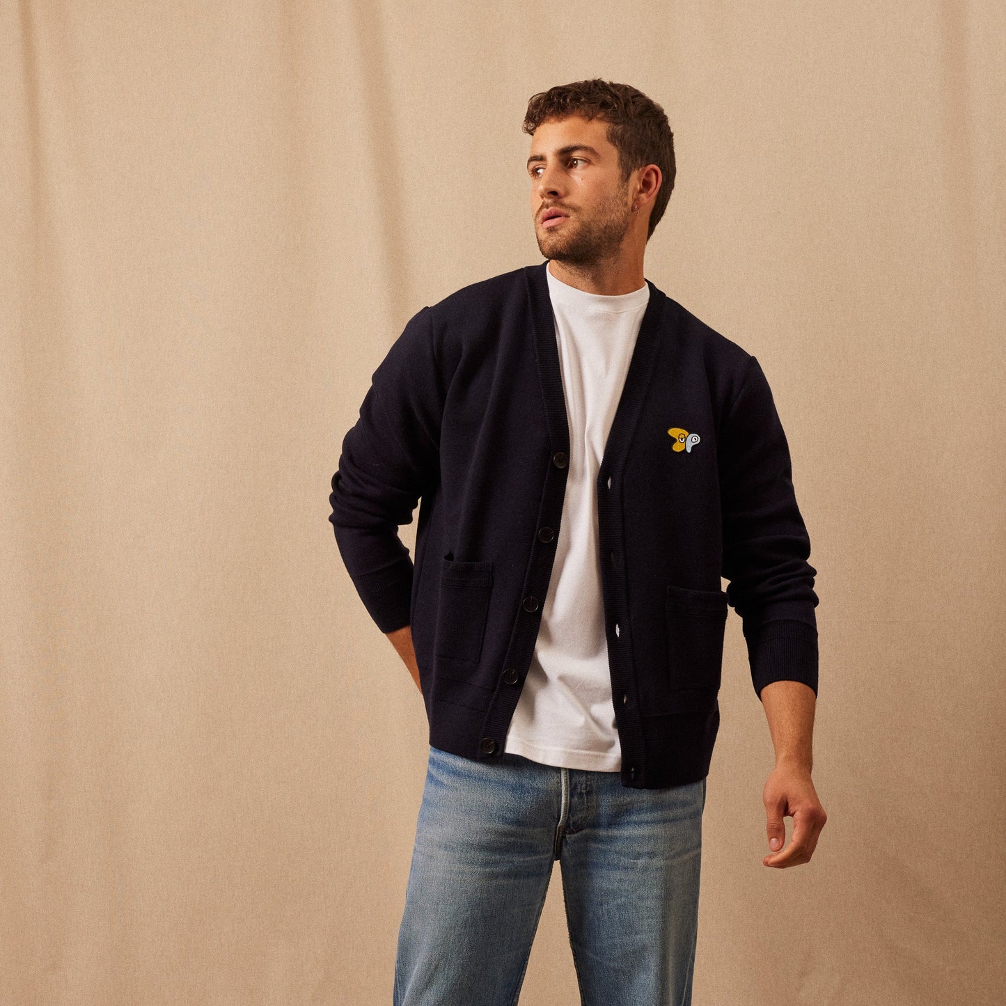 Le Cardigan Mérinos Homme par Julien Michaud