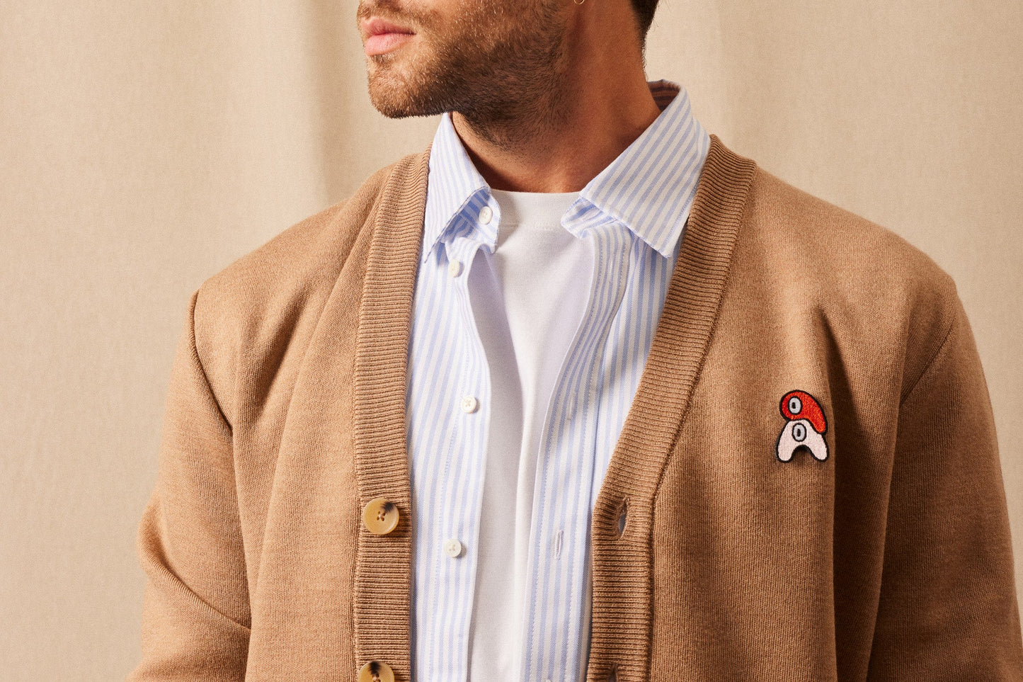 Le Cardigan Mérinos Homme par Julien Michaud