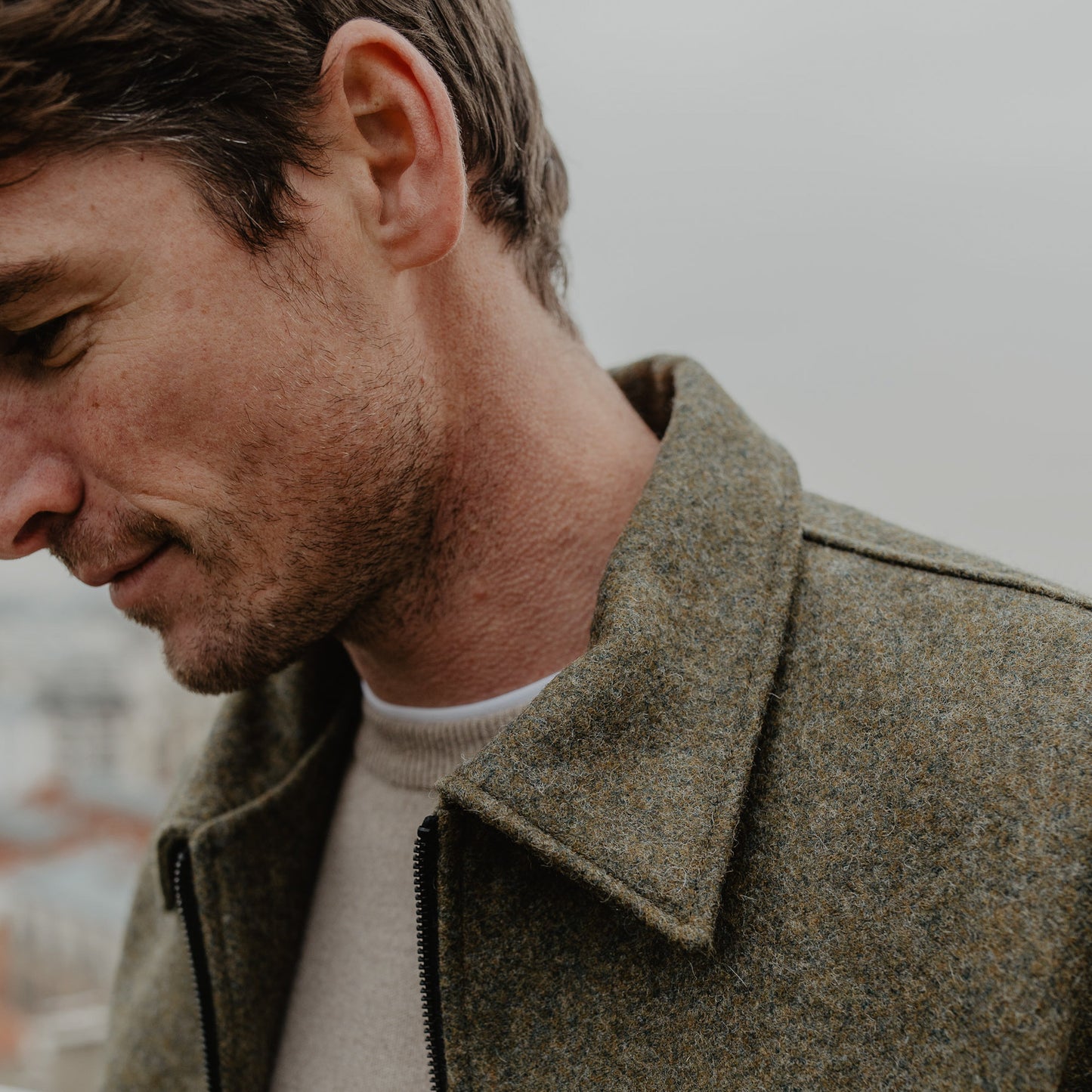 Le Blouson Laine Shetland