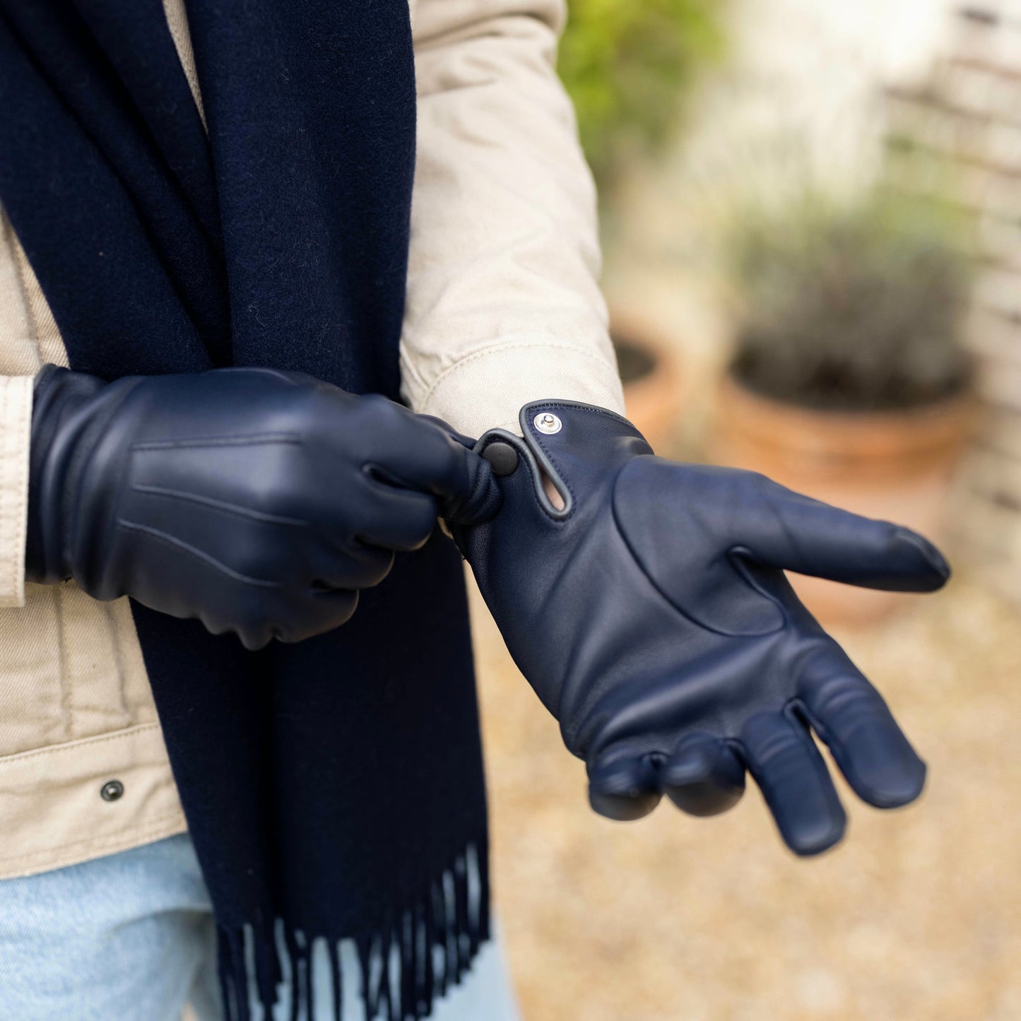 Les Gants Cuir Classiques Homme