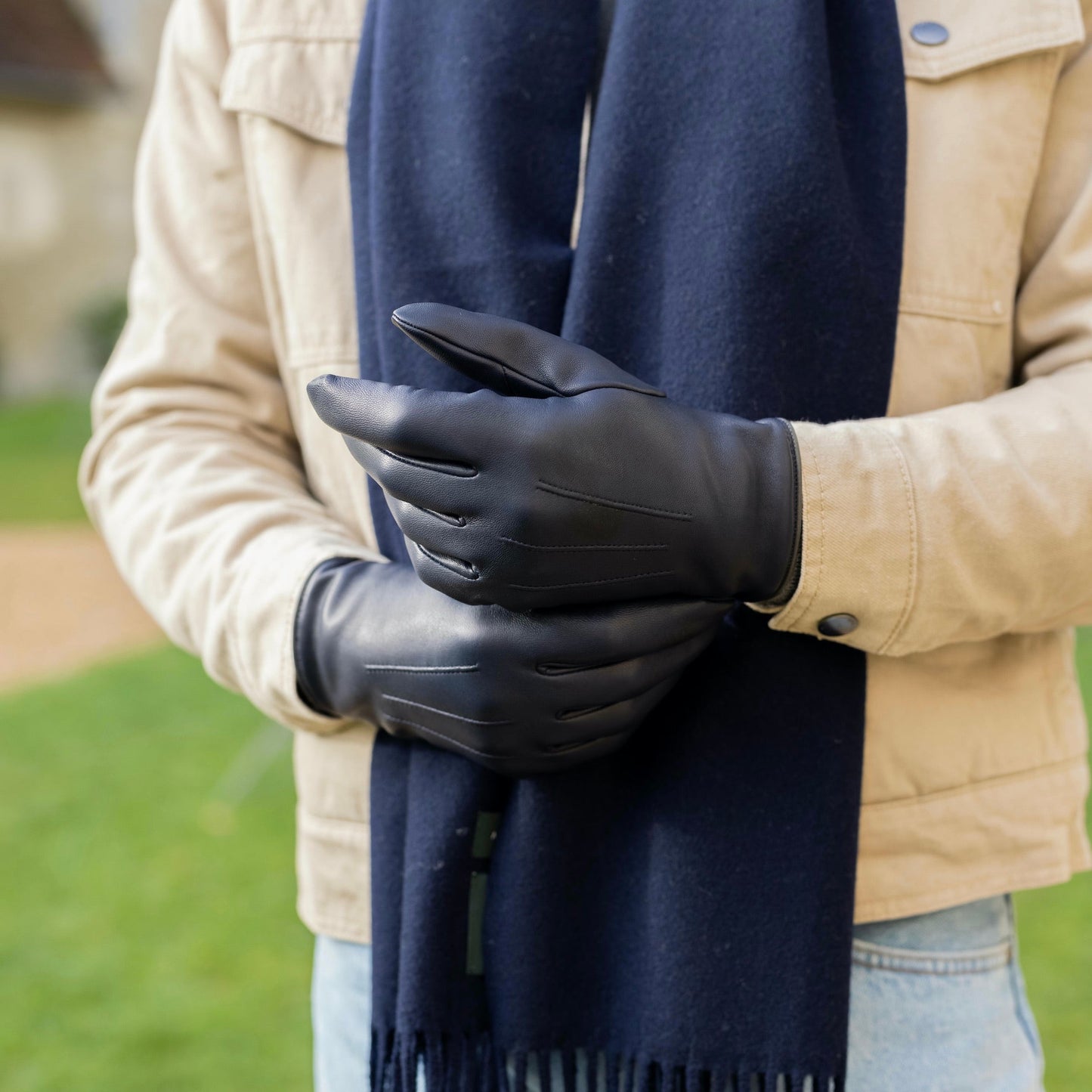 Les Gants Cuir Classiques Homme