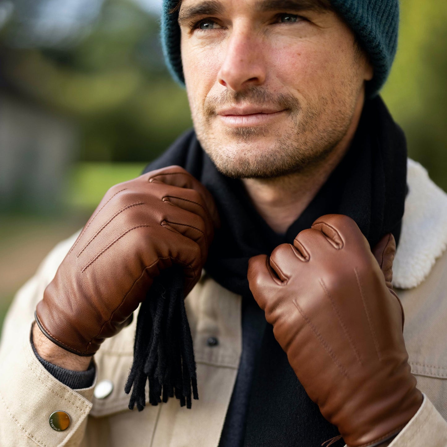 Les Gants Cuir Classiques Homme