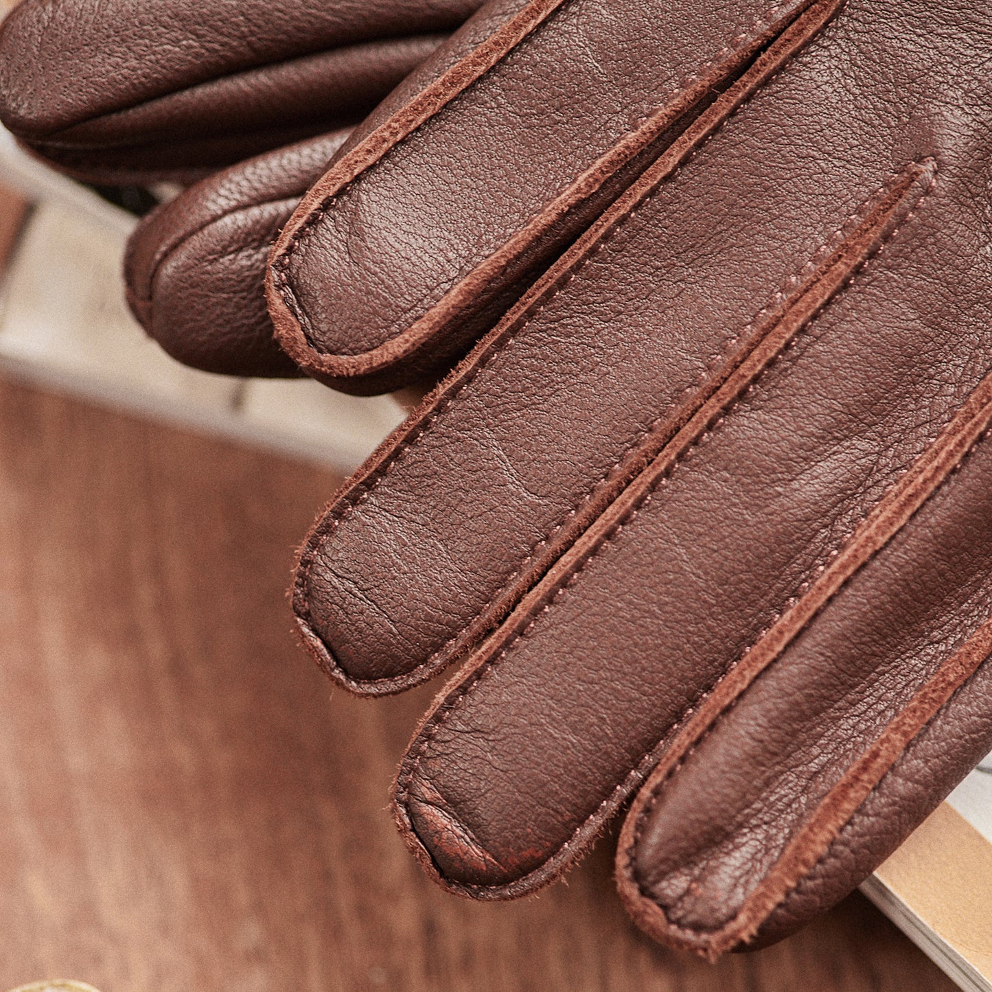 Les Gants Cuir Casual Homme