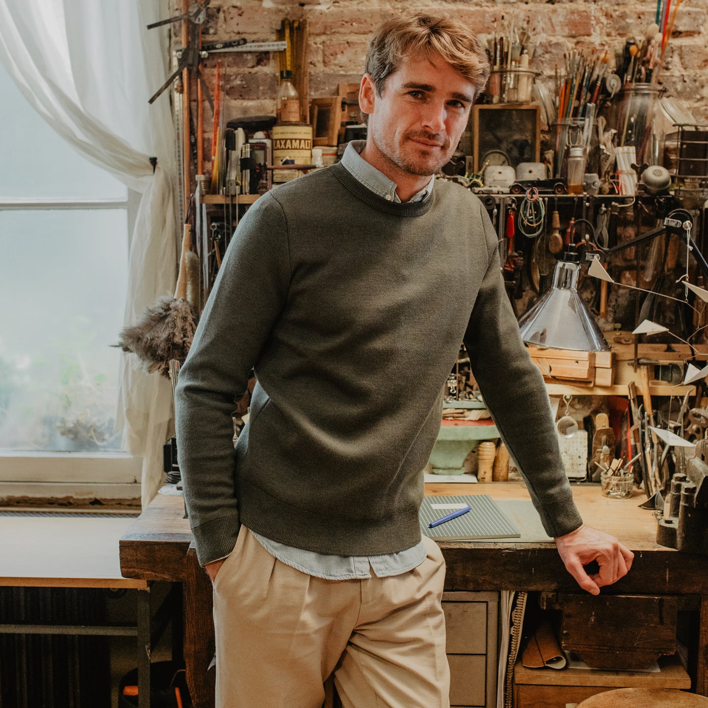 Le Pull Mérinos Interlock Homme