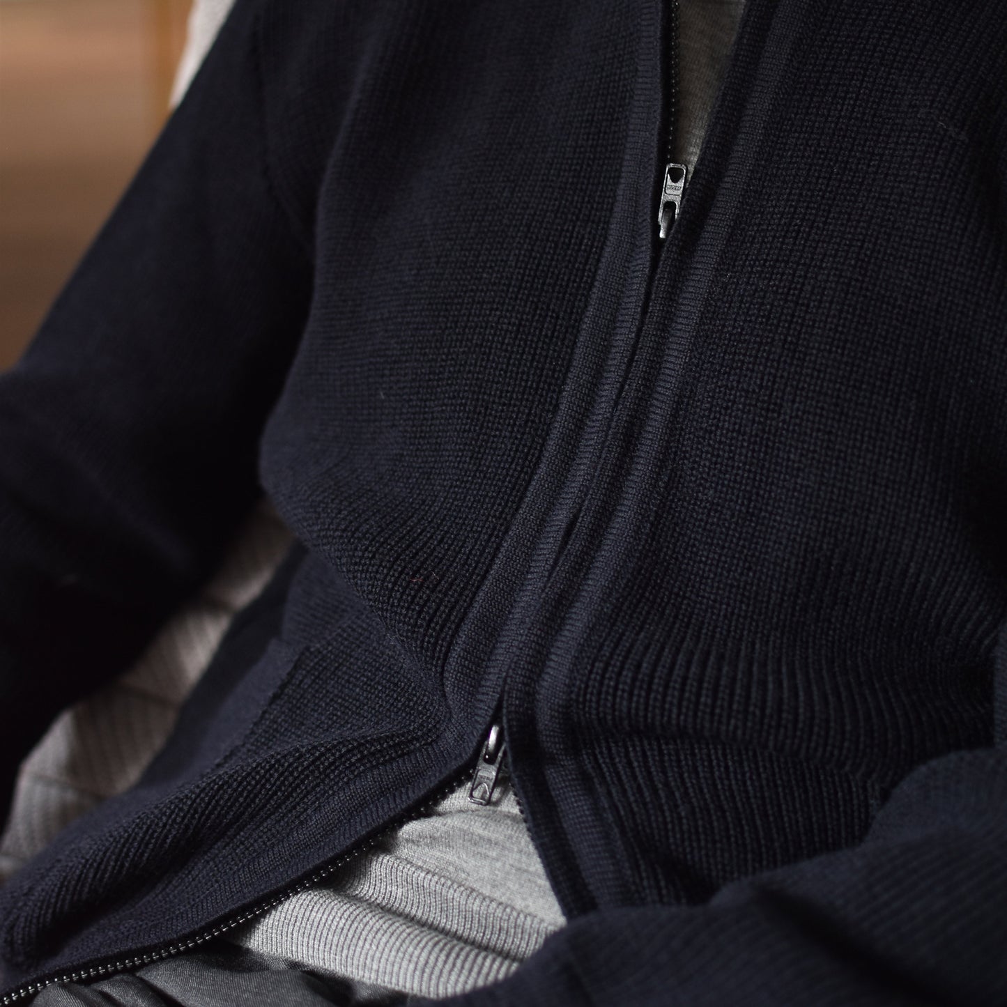 Le Minor - Le Blouson en Maille Zippé