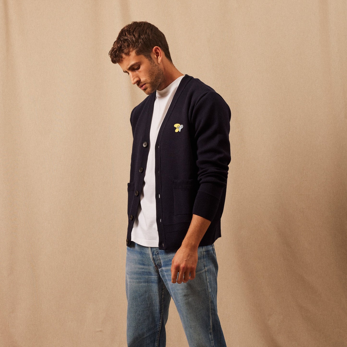 Le Cardigan Mérinos Homme par Julien Michaud